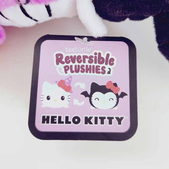 TeeTurtle Sanrio Hello Kitty Bat & Witch Reversible Plush - Picture 10 of 11